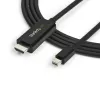 StarTech.com Cable Mini DisplayPort a HDMI de 3 m – Vídeo 4K 30 Hz – Cable adaptador mDP a HDMI – Mini DP o Thunderbolt 1/2 de Mac/PC a monitor/pantalla HDMI – Cable convertidor mDP a HDMI