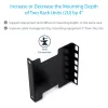 StarTech.com Kit adaptador de extensión de profundidad para rack de servidor 2U con ajuste de 4 pulgadas