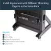 StarTech.com Kit adaptador de extensión de profundidad para rack de servidor 2U con ajuste de 4 pulgadas