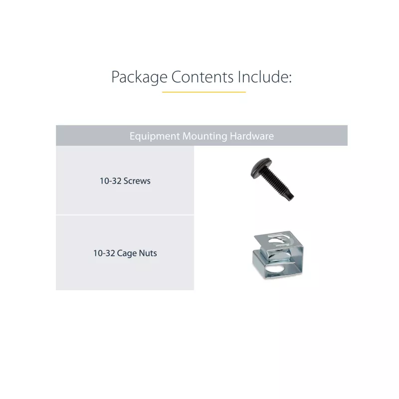 StarTech.com Kit adaptador de extensión de profundidad para rack de servidor 2U con ajuste de 4 pulgadas