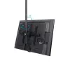 StarTech.com Soporte de techo para TV – Soporte universal de pantalla única colgante totalmente articulado con barra telescópica ajustable – Inclinación / giro – Soporte VESA para pantallas de 32 a 75 pulgadas