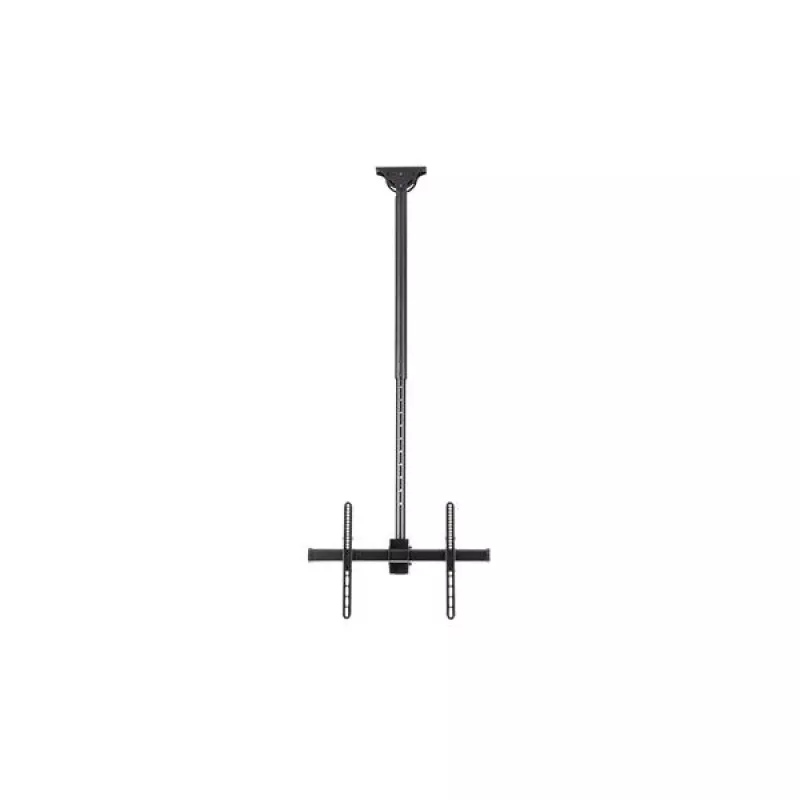StarTech.com Soporte de techo para TV – Soporte universal de pantalla única colgante totalmente articulado con barra telescópica ajustable – Inclinación / giro – Soporte VESA para pantallas de 32 a 75 pulgadas