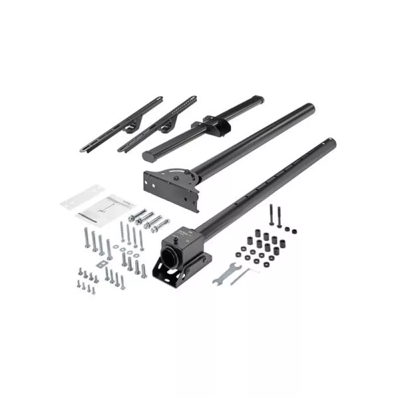 StarTech.com Soporte de techo para TV – Soporte universal de pantalla única colgante totalmente articulado con barra telescópica ajustable – Inclinación / giro – Soporte VESA para pantallas de 32 a 75 pulgadas