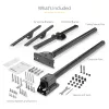 StarTech.com Soporte de techo para TV – Soporte universal de pantalla única colgante totalmente articulado con barra telescópica ajustable – Inclinación / giro – Soporte VESA para pantallas de 32 a 75 pulgadas