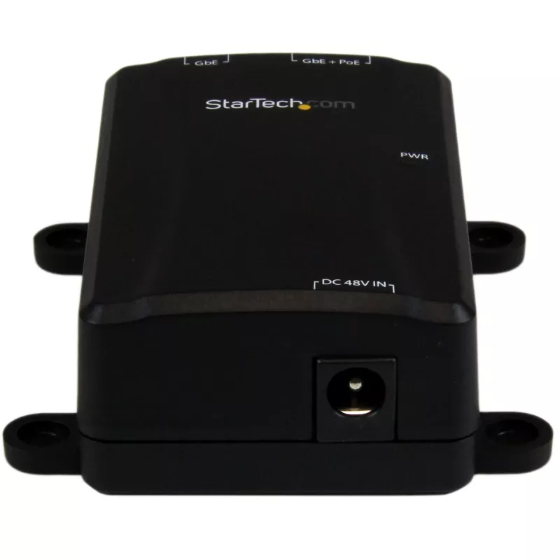 StarTech.com Midspan Gigabit de 1 puerto – Inyector PoE+ – 802.3at y 802.3af