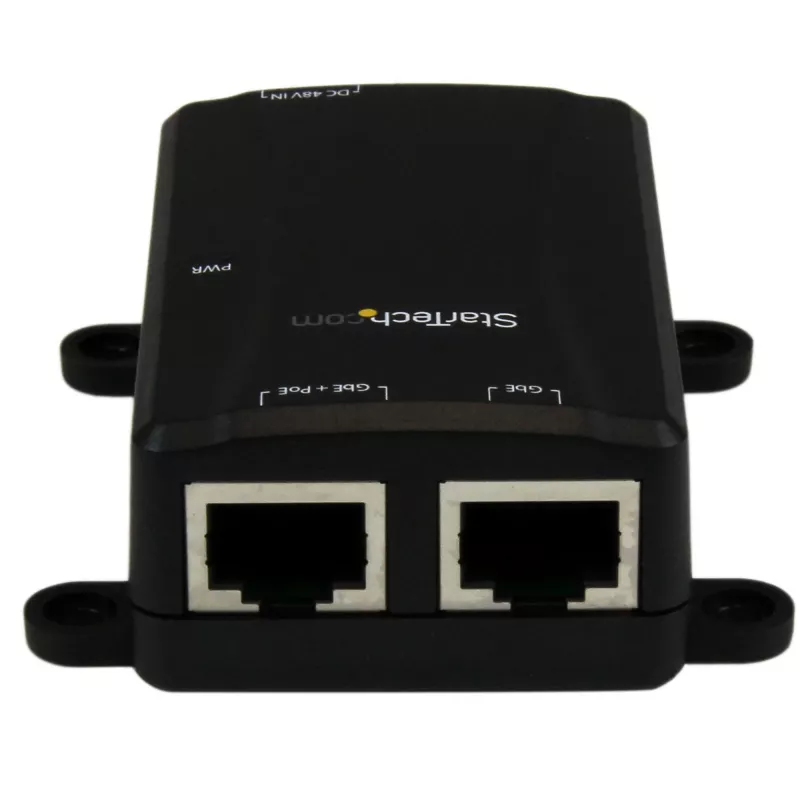 StarTech.com Midspan Gigabit de 1 puerto – Inyector PoE+ – 802.3at y 802.3af