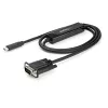 StarTech.com Cable USB-C a VGA de 1 m – 1920x1200/1080p cable adaptador de vídeo activo USB Type-C a VGA – Compatible con Thunderbolt 3 – Portátil a monitor/proyector VGA – DP Alt Mode HBR2