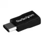 StarTech.com Adaptador USB-C a Micro-USB - M/H - USB 2.0, USB 2.0 Type-C, USB 2.0 Micro-B, negro