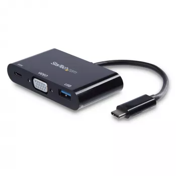 StarTech.com Adaptador multipuerto USB-C VGA – Puerto USB 3.0 – 60W PD