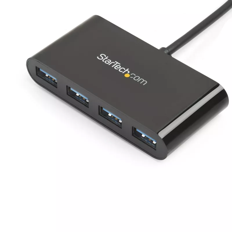 StarTech.com Hub USB-C de 4 puertos - USB-C a 4x USB-A - Hub USB 3.0 - alimentado por bus~Hub USB-C de 4 puertos - USB-C a 4x USB-A - Hub USB 3.0 - 5Gbps - alimentado por bus