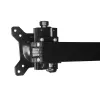 StarTech.com Soporte de pared para dos monitores – Soporte de pared VESA articulado y ergonómico para 2 pantallas de 24 pulgadas – Barra transversal ajustable y sincronizada – Inclinación/giro/rotación – Soporte para doble pantalla