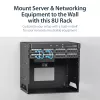 StarTech.com Rack de servidor de pared con estante integrado – Acero macizo – 8U