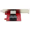 StarTech.com Adaptador Mini-SAS – Doble SFF-8643 a SFF-8644 – con soportes de perfil completo y bajo – 12 Gbit/s