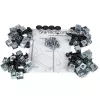 StarTech.com Rack de servidor de sobremesa de 2 postes y 16U de alto rendimiento, rack de ordenador abierto pequeño de 19 pulgadas, rack de red compacto para equipos de AV/estudio/datos/IT, conforme a TAA – rack de dos postes autónomo para casa/oficina