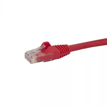 StarTech.com Cable Ethernet CAT6 de 7m - Rojo, cable Ethernet Gigabit CAT 6 - 250MHz, 100W PoE, RJ45 UTP cable de red/parcheo, sin enganches con alivio de tensión, probado individualmente