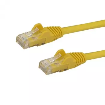 StarTech.com Cable Ethernet CAT6 de 7m – Amarillo cable Ethernet Gigabit CAT 6 – 250MHz 100W PoE RJ45 UTP cable de red/parcheo sin enganches con alivio de tensión probado individualmente