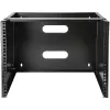 StarTech.com Rack de red de montaje en pared 8U - 36 cm de profundidad (Low Profile) - Soporte para panel de parcheo de 48 cm (19 pulgadas) para servidores y equipos IT planos, conmutadores de red - Capacidad de carga 36 kg, Negro