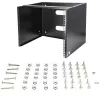 StarTech.com Rack de red de montaje en pared 8U - 36 cm de profundidad (Low Profile) - Soporte para panel de parcheo de 48 cm (19 pulgadas) para servidores y equipos IT planos, conmutadores de red - Capacidad de carga 36 kg, Negro
