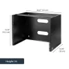 StarTech.com Rack de red de montaje en pared 8U - 36 cm de profundidad (Low Profile) - Soporte para panel de parcheo de 48 cm (19 pulgadas) para servidores y equipos IT planos, conmutadores de red - Capacidad de carga 36 kg, Negro
