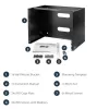 StarTech.com Rack de red de montaje en pared 8U - 36 cm de profundidad (Low Profile) - Soporte para panel de parcheo de 48 cm (19 pulgadas) para servidores y equipos IT planos, conmutadores de red - Capacidad de carga 36 kg, Negro