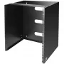 StarTech.com Rack de red de pared 12U – 14 pulgadas de profundidad (perfil plano) – Soporte para panel de parcheo de 19 pulgadas para servidores y equipos IT planos, switches de red – Capacidad de carga de 125 lbs/57 kg, negro