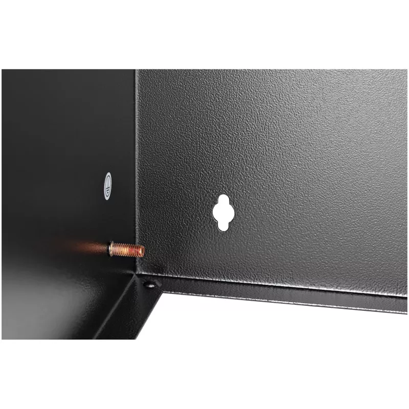 StarTech.com Rack de red de pared 12U – 14 pulgadas de profundidad (perfil plano) – Soporte para panel de parcheo de 19 pulgadas para servidores y equipos IT planos, switches de red – Capacidad de carga de 125 lbs/57 kg, negro