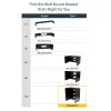StarTech.com Rack de red de pared 12U – 14 pulgadas de profundidad (perfil plano) – Soporte para panel de parcheo de 19 pulgadas para servidores y equipos IT planos, switches de red – Capacidad de carga de 125 lbs/57 kg, negro