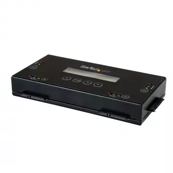 StarTech.com Borrador de discos duros SSD/HDD de 4 bahías - SATA de 2.5 pulgadas y 3.5 pulgadas - Sanitizador de discos externo autónomo sin host con borrado seguro - 9 modos de borrado - Puerto de impresora RS232 - Compatible con NIST/DOD y TAA