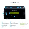 StarTech.com Borrador de discos duros SSD/HDD de 4 bahías - SATA de 2.5 pulgadas y 3.5 pulgadas - Sanitizador de discos externo autónomo sin host con borrado seguro - 9 modos de borrado - Puerto de impresora RS232 - Compatible con NIST/DOD y TAA