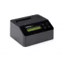 StarTech.com Borrador de discos duros de una bahía, sanitizador de HDD/SSD autónomo, 4Kn, USB 3.0 a SATA III (6 Gbit/s), 9 modos de borrado, pantalla LCD, dock sanitizador de discos duros con borrado seguro, puerto de impresora DB-9, conforme a TAA