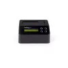 StarTech.com Borrador de discos duros de una bahía, sanitizador de HDD/SSD autónomo, 4Kn, USB 3.0 a SATA III (6 Gbit/s), 9 modos de borrado, pantalla LCD, dock sanitizador de discos duros con borrado seguro, puerto de impresora DB-9, conforme a TAA