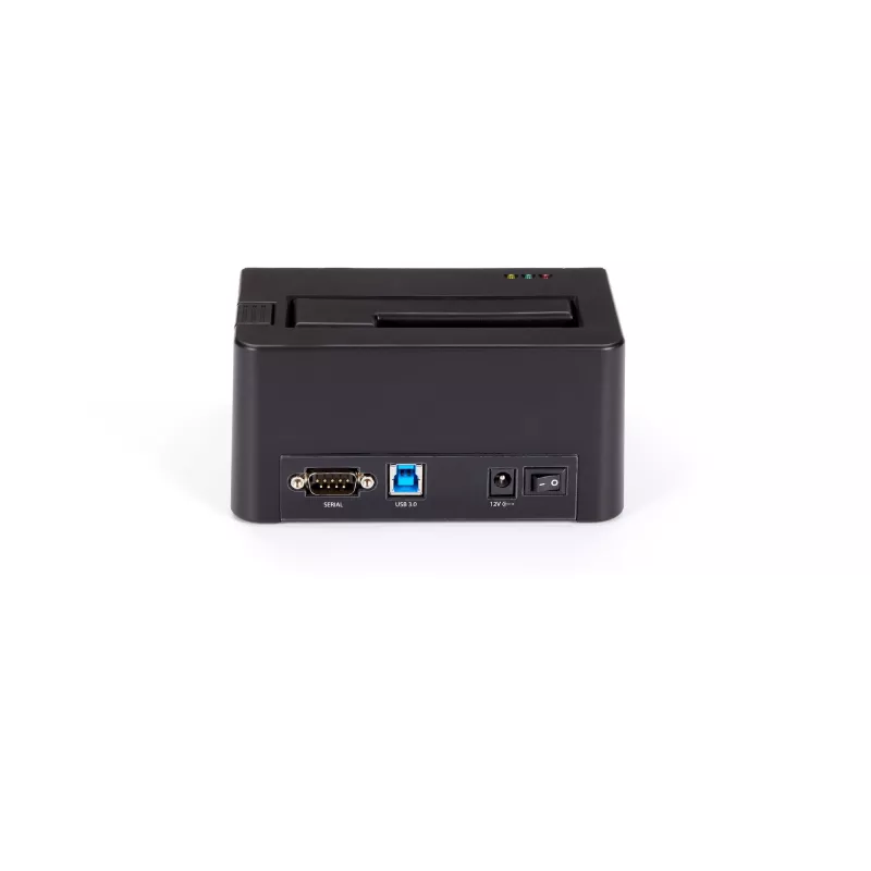 StarTech.com Borrador de discos duros de una bahía, sanitizador de HDD/SSD autónomo, 4Kn, USB 3.0 a SATA III (6 Gbit/s), 9 modos de borrado, pantalla LCD, dock sanitizador de discos duros con borrado seguro, puerto de impresora DB-9, conforme a TAA