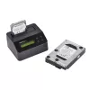StarTech.com Borrador de discos duros de una bahía, sanitizador de HDD/SSD autónomo, 4Kn, USB 3.0 a SATA III (6 Gbit/s), 9 modos de borrado, pantalla LCD, dock sanitizador de discos duros con borrado seguro, puerto de impresora DB-9, conforme a TAA