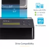StarTech.com Borrador de discos duros de una bahía, sanitizador de HDD/SSD autónomo, 4Kn, USB 3.0 a SATA III (6 Gbit/s), 9 modos de borrado, pantalla LCD, dock sanitizador de discos duros con borrado seguro, puerto de impresora DB-9, conforme a TAA