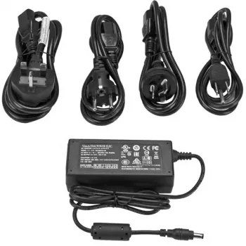 StarTech.com Fuente de alimentación DC – 12 V, 5 A, universal, interior, 110–240 V, 12 V, 2 A, 5 A