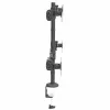 StarTech.com Brazo de monitor cuádruple para montaje en mesa – Soporte VESA ergonómico para 4 monitores 2x2 de hasta 27 pulgadas – Montaje en mástil articulado y ajustable en altura – Función de inclinación/giro/rotación para pantalla LCD/LED – Pinza de mesa/pasacables