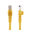 StarTech.com Cable de red Ethernet Cat5e con conectores RJ45 sin enganches – 0,5 m, amarillo