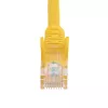 StarTech.com Cable de red Ethernet Cat5e con conectores RJ45 sin enganches – 0,5 m, amarillo