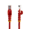 StarTech.com Cable de red Ethernet Cat5e con conectores RJ45 sin enganches – 0,5 m, rojo