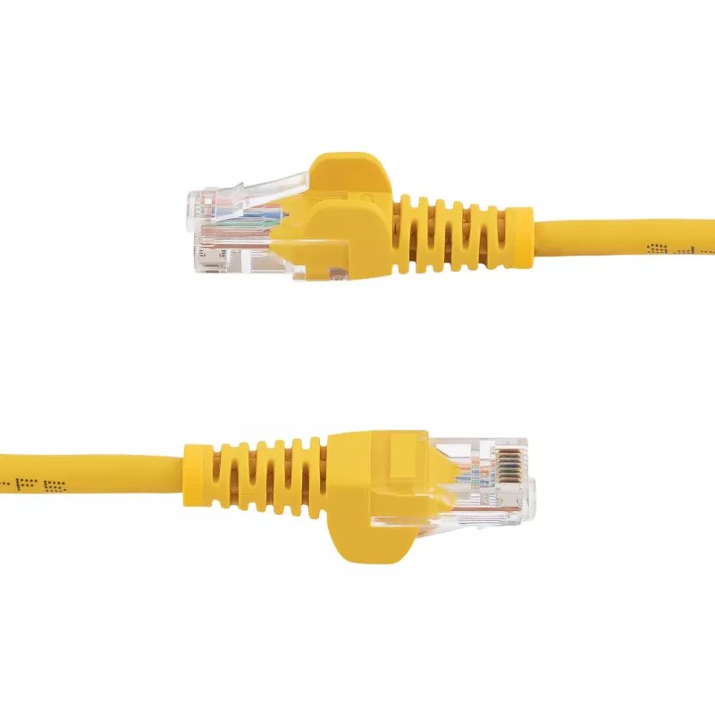 StarTech.com Cable de red Ethernet Cat5e con conectores RJ45 sin enganches – 5 m, amarillo