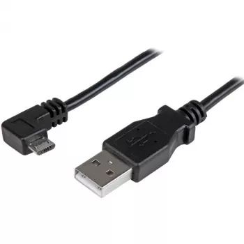 StarTech.com Cable de carga y sincronización Micro-USB M/M – Micro-USB en ángulo – 24 AWG – 0,5 m