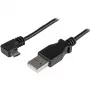 StarTech.com Cable de carga y sincronización Micro-USB M/M – Micro-USB en ángulo – 24 AWG – 0,5 m