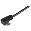 StarTech.com Cable de carga y sincronización Micro-USB M/M – Micro-USB en ángulo – 24 AWG – 0,5 m