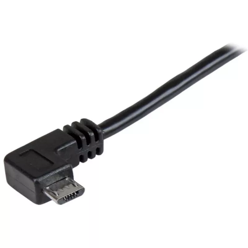 StarTech.com Cable de carga y sincronización Micro-USB M/M – Micro-USB en ángulo – 24 AWG – 0,5 m