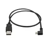 StarTech.com Cable de carga y sincronización Micro-USB M/M – Micro-USB en ángulo izquierdo – 24 AWG – 0,5 m