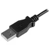 StarTech.com Cable de carga y sincronización Micro-USB M/M – Micro-USB en ángulo izquierdo – 24 AWG – 0,5 m