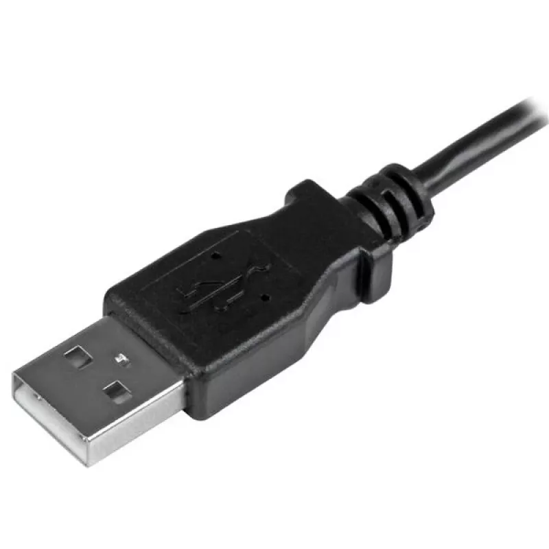 StarTech.com Cable de carga y sincronización Micro-USB M/M – Micro-USB en ángulo izquierdo – 24 AWG – 0,5 m