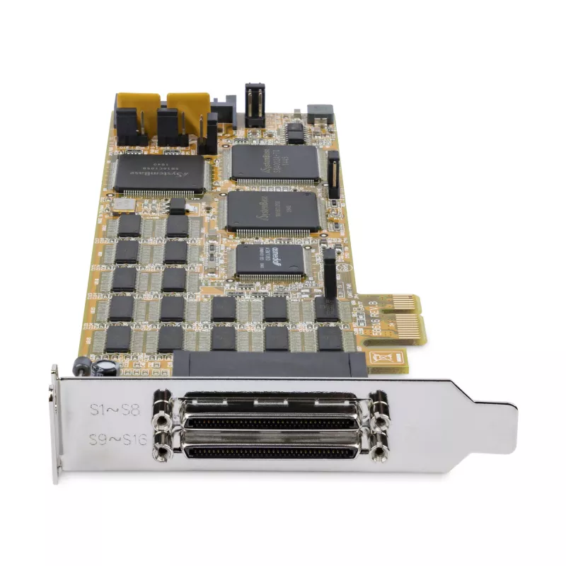 StarTech.com Tarjeta serie de 16 puertos de perfil bajo – RS232 – PCI Express