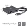 StarTech.com Adaptador multipuerto USB-C - Mini dock USB-C portátil con vídeo 4K-HDMI - Gigabit Ethernet, hub USB 3.0 (1x USB-A, 1x USB-C) - Adaptador multipuerto USB Type-C - Compatible con Thunderbolt 3