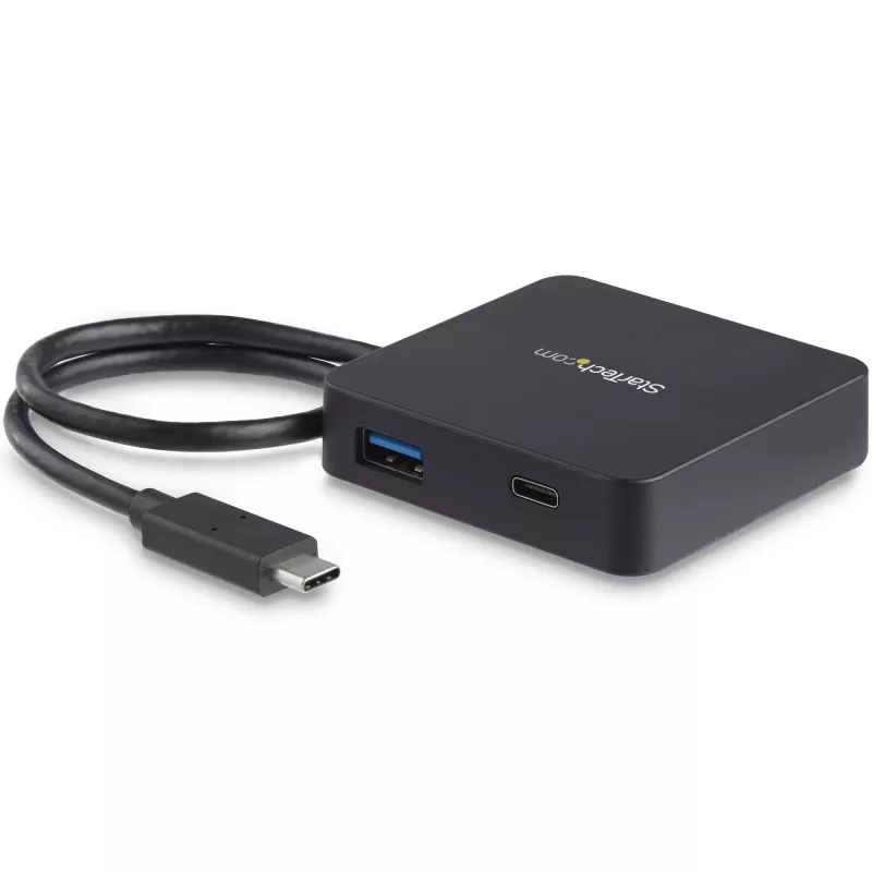 StarTech.com Adaptador multipuerto USB-C - Mini dock USB-C portátil con vídeo 4K-HDMI - Gigabit Ethernet, hub USB 3.0 (1x USB-A, 1x USB-C) - Adaptador multipuerto USB Type-C - Compatible con Thunderbolt 3